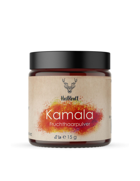 Kamala-Pulver ein alternatives Wurmmittel.