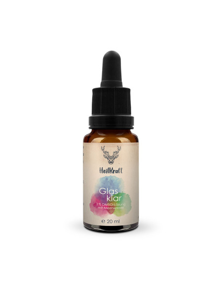 Naturecare Naturprodukte: HEILKRAFT - Glasklar - 3% DMSO-Lösung mit Meerwasser 20ml