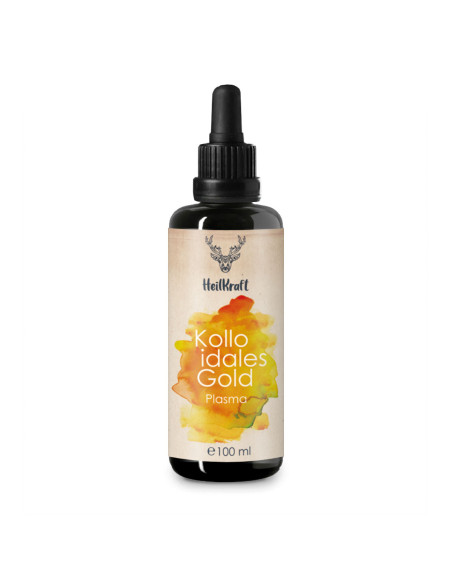 HEILKRAFT Kolloidales Gold Plasma | Feines Kolloid in Dunkelglas