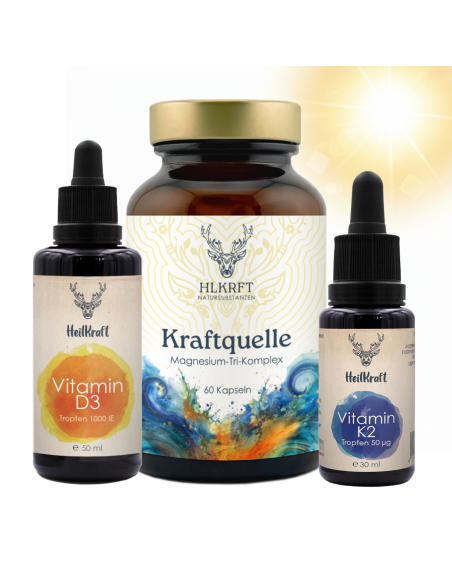 Heilkraft Sonnevitamin Bundle D3 K2 Magnesium|Sie sparen 10%
