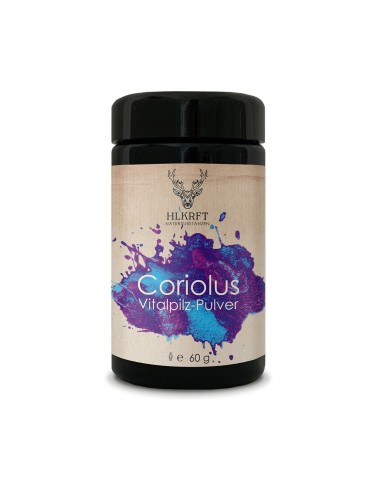Heilkraft Bio Coriolus Vitalpilzpulver 60g | Schmetterlingstramete