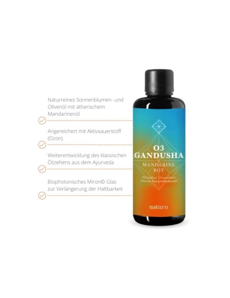 Naturu O³ Gandusha Ölziehen Mandarine Rot 100ml
