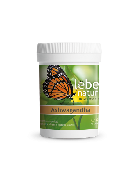 lebe natur® Ashwagandha 90 Kapseln | Natürliche Balance