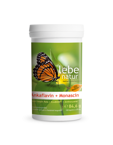 lebe natur® Ankaflavin + Monascin 180 Kaps. | Mit ExoBDNF®