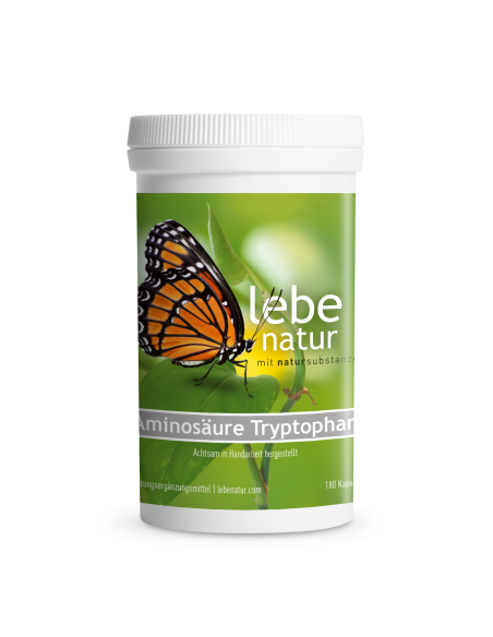 lebe natur® Aminosäure Tryptophan | 180 Kapseln | Schlaf Gut!