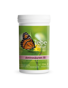 lebe natur® Aminosäuren III | 180 Kapseln | naturecare.ch