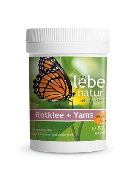 lebe natur® Rotklee + Yams + Mönchspfeffer | 90 Kapseln