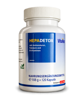 HepaDETOX 120 Kapseln – Aminosäuren & B-Vitamine für 30 Tage