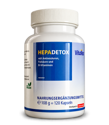 HepaDETOX 120 Kapseln – Aminosäuren & B-Vitamine für 30 Tage