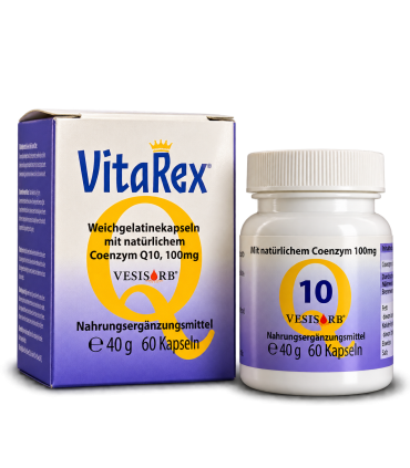 Coenzym Q10 100 mg mit VESIsorb® – 60 Kapseln | VitaRex®