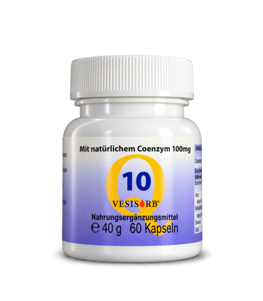 Coenzym Q10 100 mg mit VESIsorb® – 60 Kapseln | VitaRex®