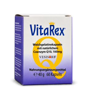 Coenzym Q10 100 mg mit VESIsorb® – 60 Kapseln | VitaRex®