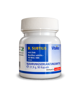 Bacillus subtilis HU58 mit Zink – 90 Kapseln | VitaRex®